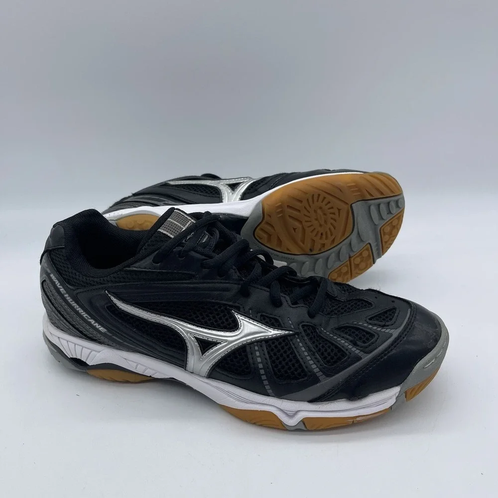 Mizuno 430190.9073 Wave Hurricane Women's Size 9.5 Volleyball Shoe Black Low Top